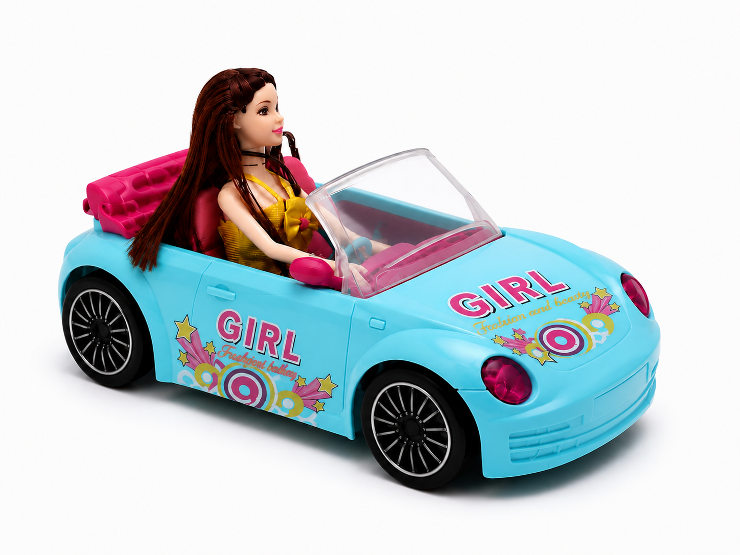 Romantic Girl Toy Car – Fashion Doll Convertible
