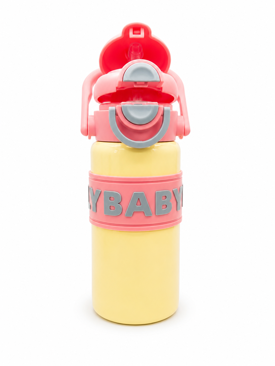 Kids Insulated Vacuum Flask Water Bottle with Straw & Carry Handle – Leakproof Thermal Bottle for School, Travel & Outdoor Use