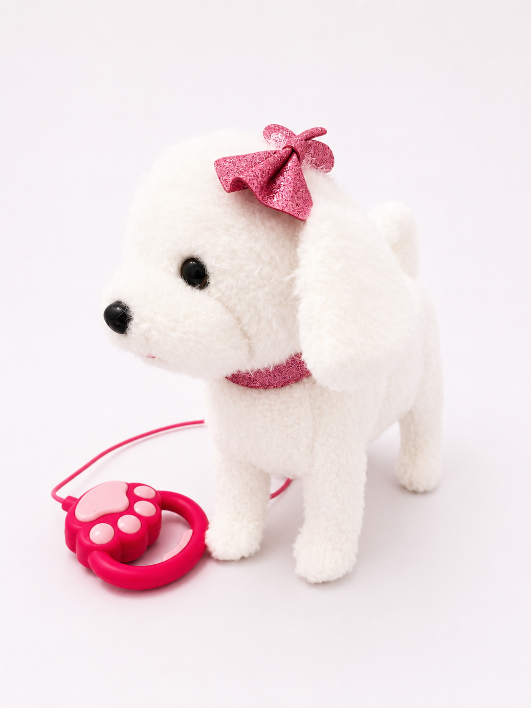 Interactive Walking & Singing Plush Puppy with Leash – Battery Operated Stuffed Dog Toy for Kids
