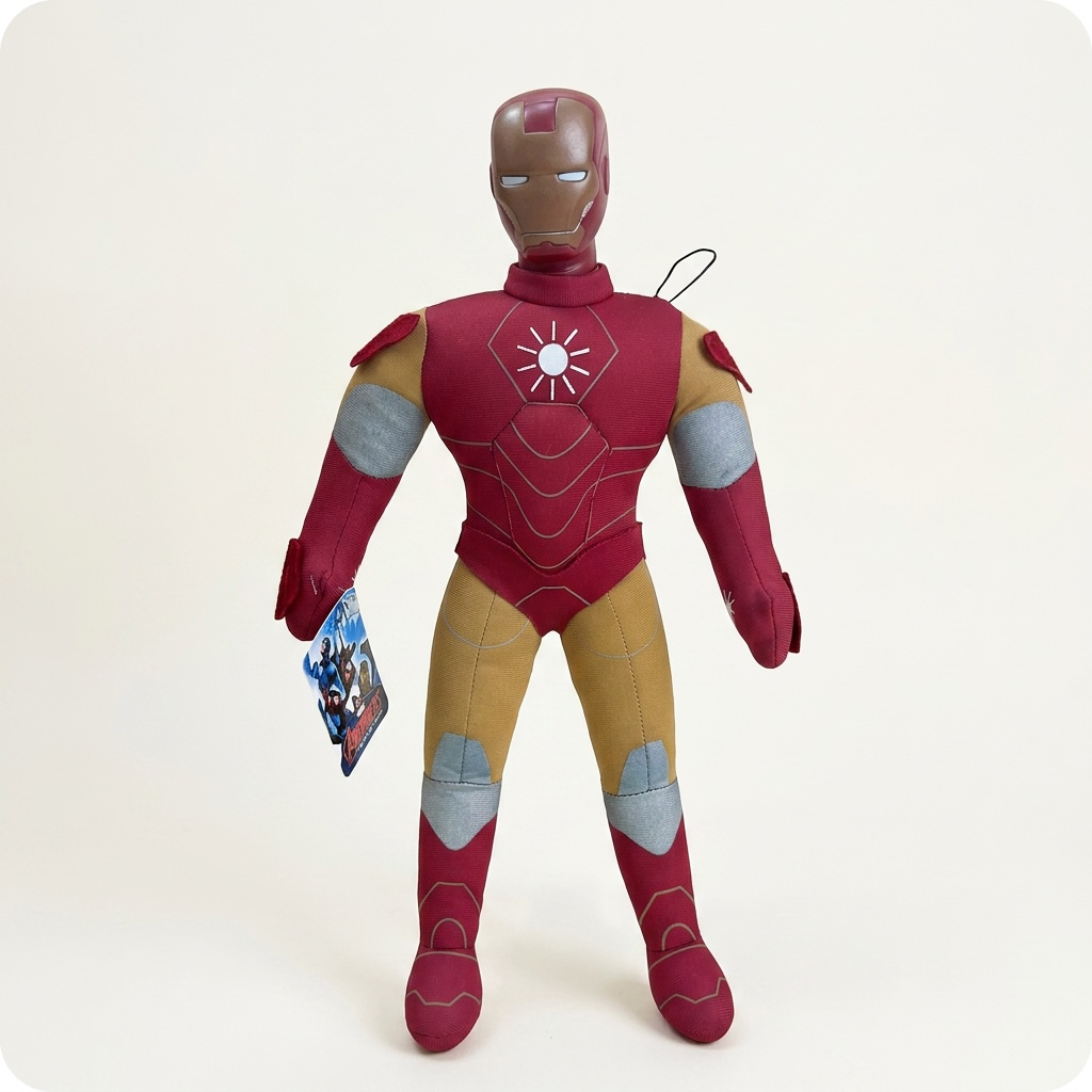 Iron Man Plush Toy – Soft Superhero Stuffed Doll for Kids, Marvel-Inspired Cuddly Gift