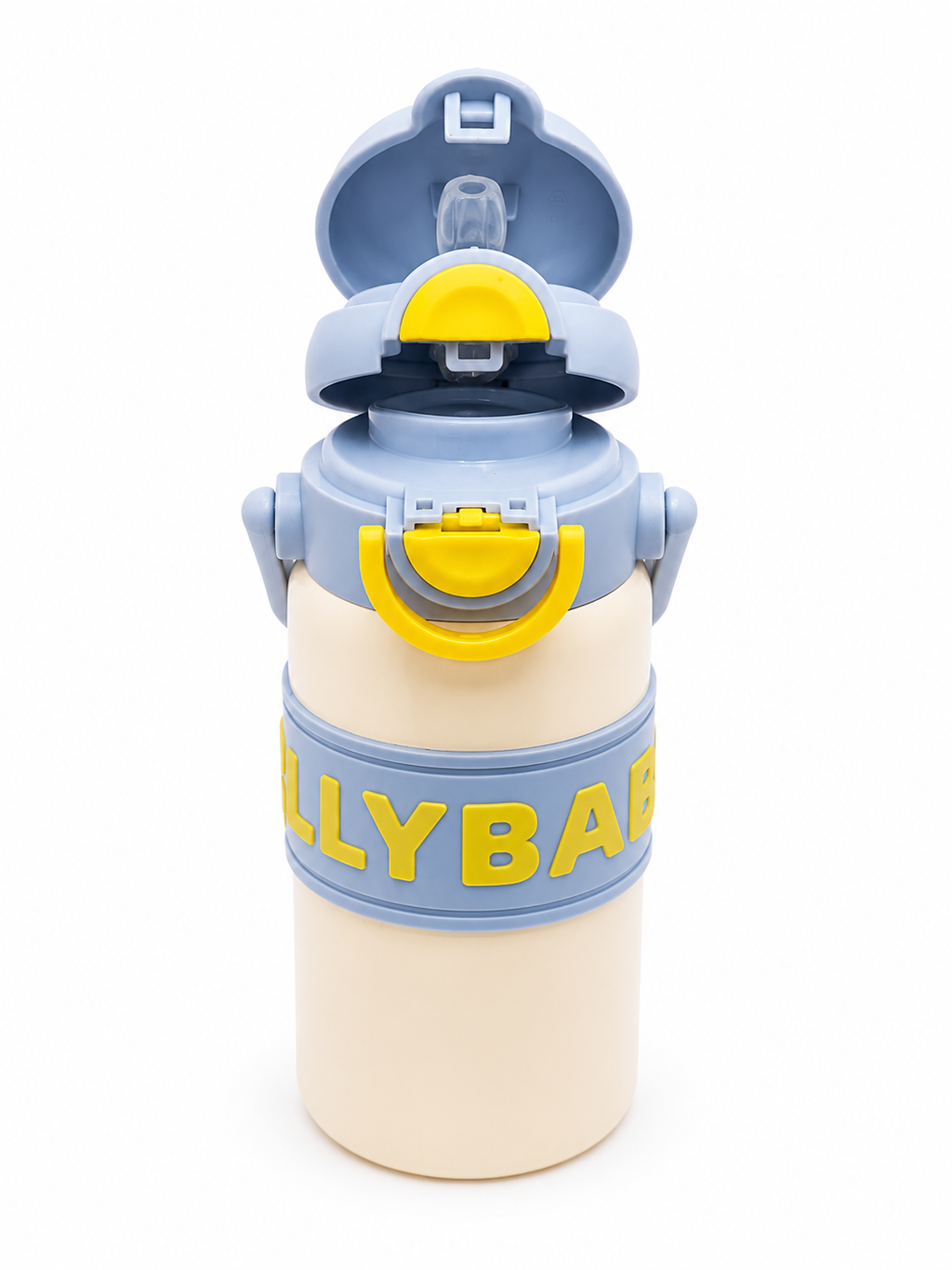 Kids Insulated Vacuum Flask Water Bottle with Straw & Carry Handle – Leakproof Thermal Bottle for School, Travel & Outdoor Use
