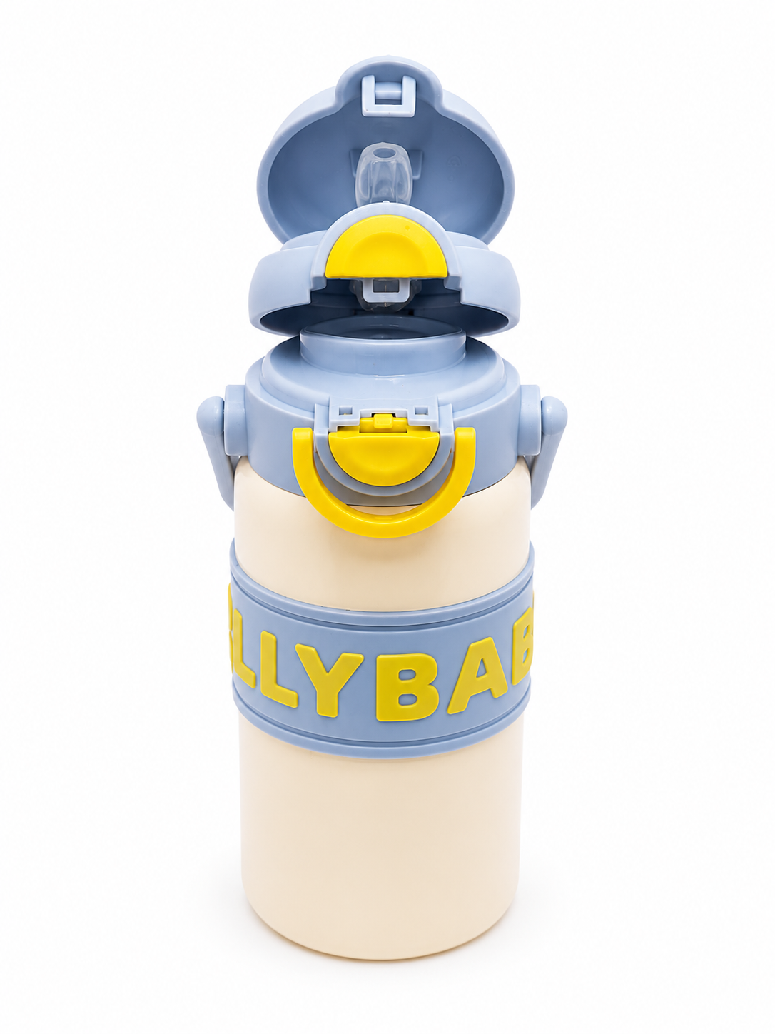 Kids Insulated Vacuum Flask Water Bottle with Straw & Carry Handle – Leakproof Thermal Bottle for School, Travel & Outdoor Use