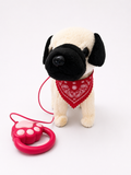 Walking & Singing Plush Puppy Toy with Leash – Battery Operated