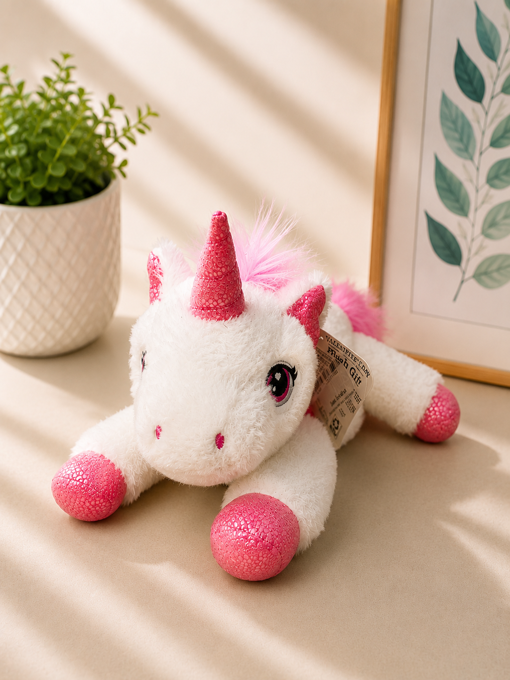 Valentine’s Day Plush Unicorn with Heart – Soft Stuffed Gift Toy