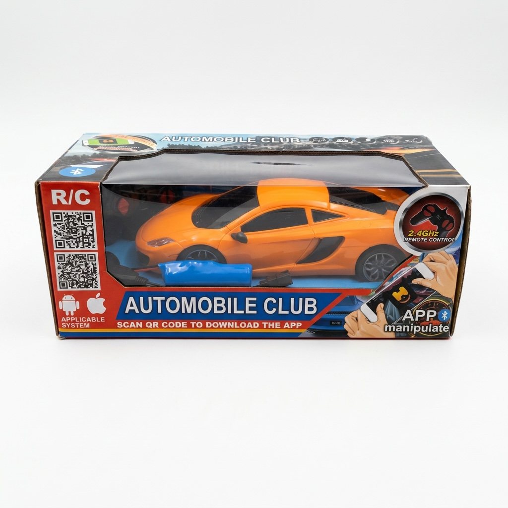 2.4GHz Bluetooth App-Control Remote Control Sports Car – Rechargeable RC Racing Car for Kids