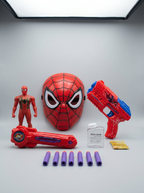 Superhero Warrior 2-in-1 Foam Dart & Water Gel Blaster Play Set with Mask & Action Figure (Ages 3+)
