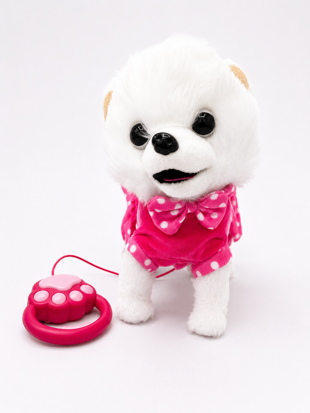 Interactive Walking & Singing Plush Dog with Leash – Battery Operated Stuffed Puppy Toy for Kids