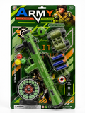 Army Military Toy Gun Play Set with Target, Binoculars & Foam Darts – Complete Role Play Kit (Ages 6+)