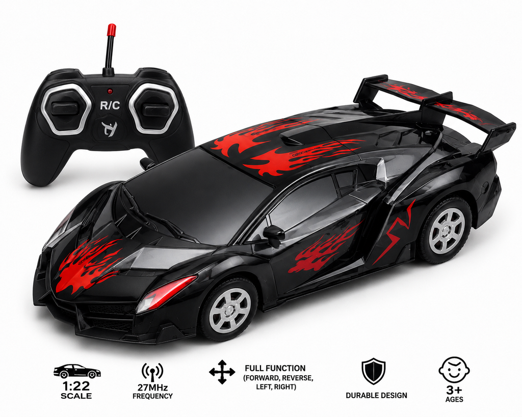 1:22 Scale RC Super Racing Car – 27MHz Remote Control Sports Car (Ages 3+)