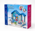 Snow Princess Dream Villa Dollhouse Playset – 73 Pieces | DIY Pretend Play House with Mini Doll & Furniture | Ages 3+