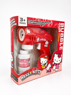 Kids’ Automatic Bubble Gun – Spider-Man, Hello Kitty & Kuromi Designs with Bubble Solution