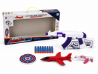 Ejection Aircraft Gun Toy Set – Foam Dart Blaster with Glider Plane & Target