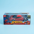 Spider-Themed LED Bump & Go Toy Car with Lights and Music for Kids