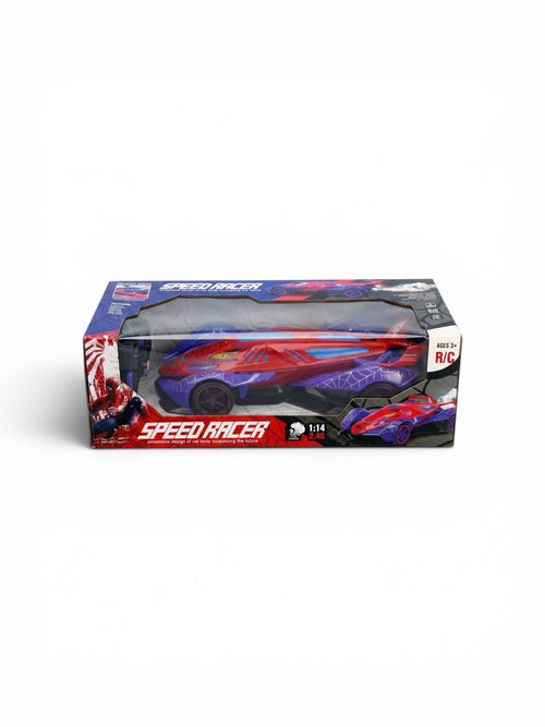 Spider-Themed RC Speed Racer Car – 2.4GHz Remote Control Toy
