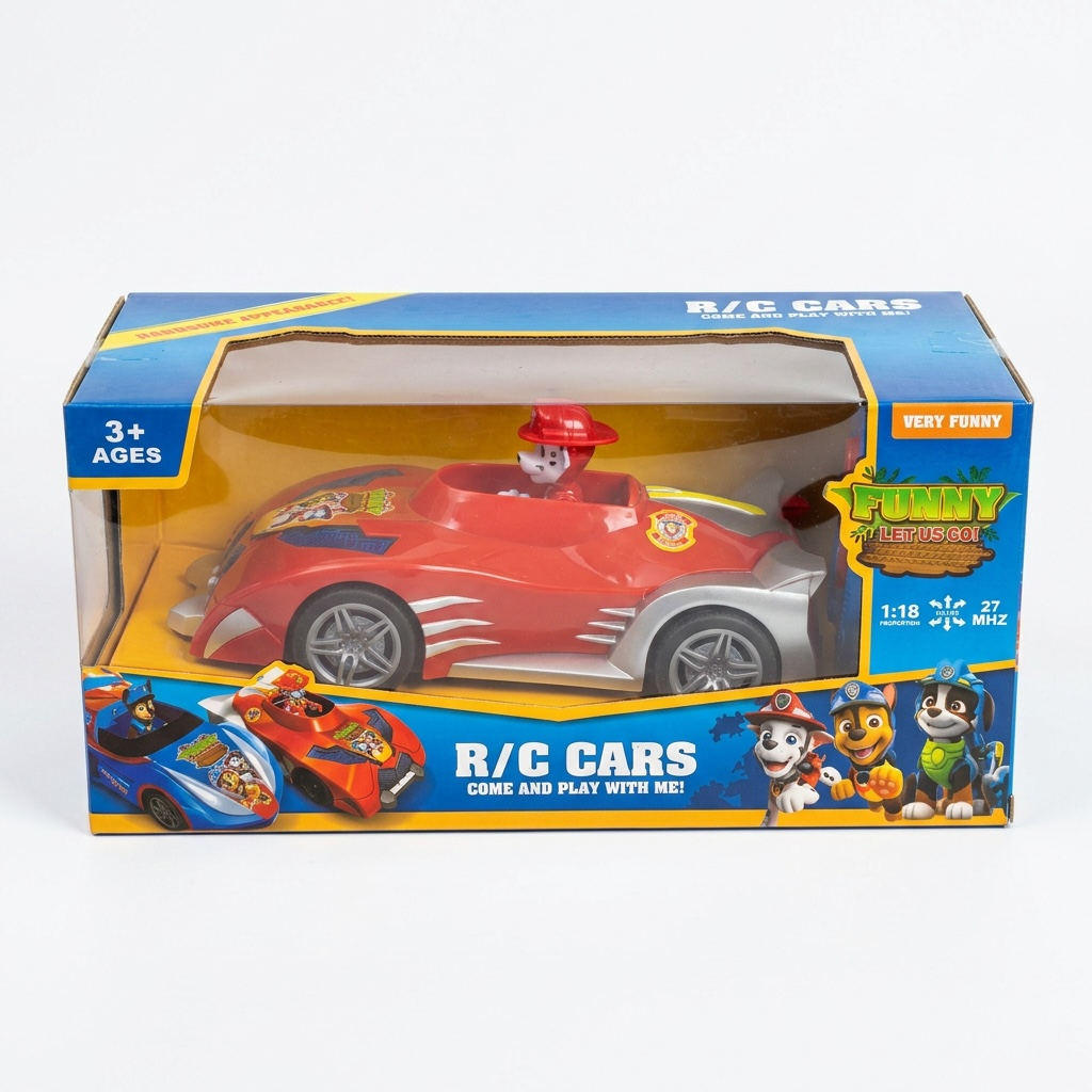 Cartoon Puppy Remote Control Racing Car – 1:18 RC Toy